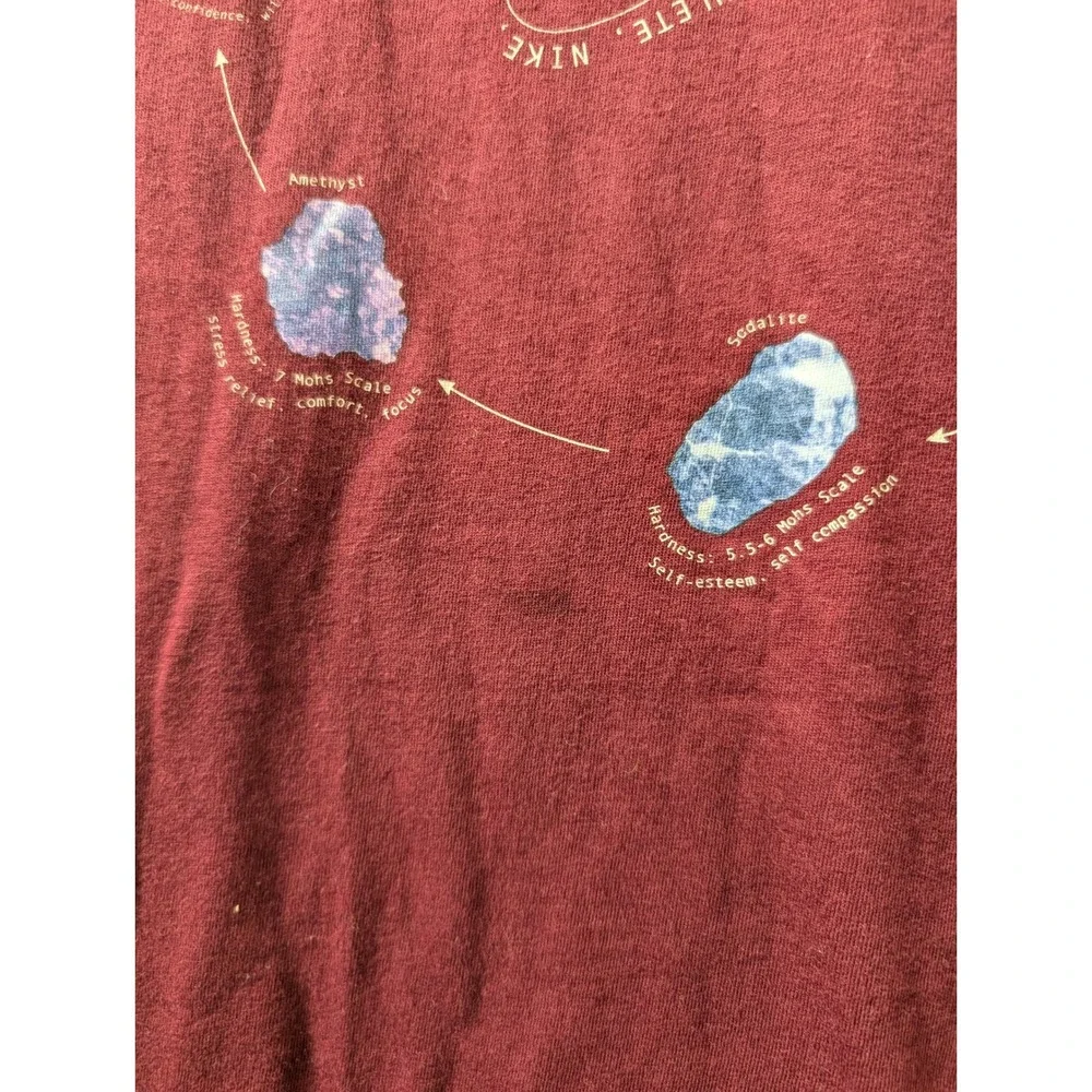 Nike Energy Flow Dark Beetroot‎ Tee T-Shirt Cosmic Swoosh Mens Small